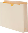 Eco-Friendly Basics Reinforced File Jackets, Letter Size, Straight-Cut Tab, 2 for Daily Use