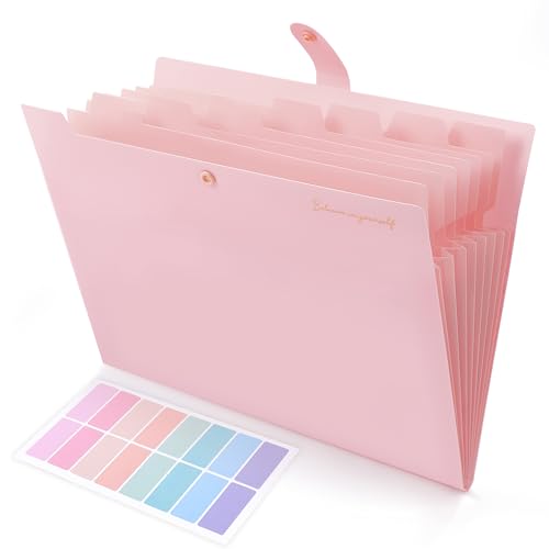 Smart Home SKYDUE Expanding File Folder, Accordion File Organizer with Kit