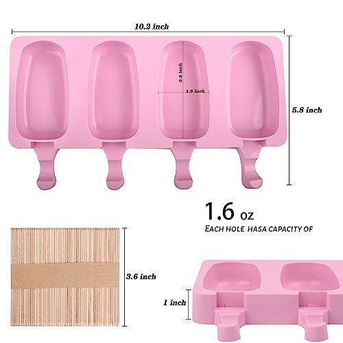 WMKGG Popsicle Silicone Molds Set, 2 PCS Ice for Daily Use