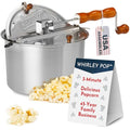 Minimalist Original Whirley Pop Popcorn Machine – 3-Minute Stovetop for Daily Use